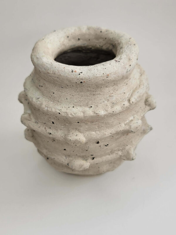 Handmade vase from ecological materials