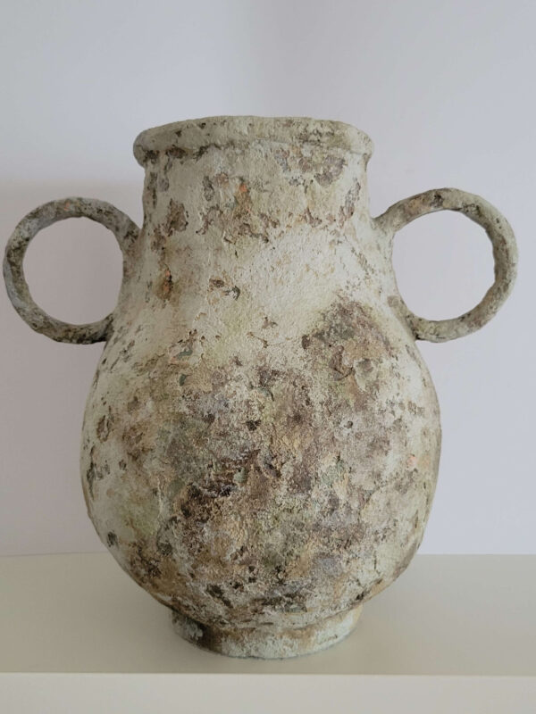 Унікальний вазон з декоруванням під старовину